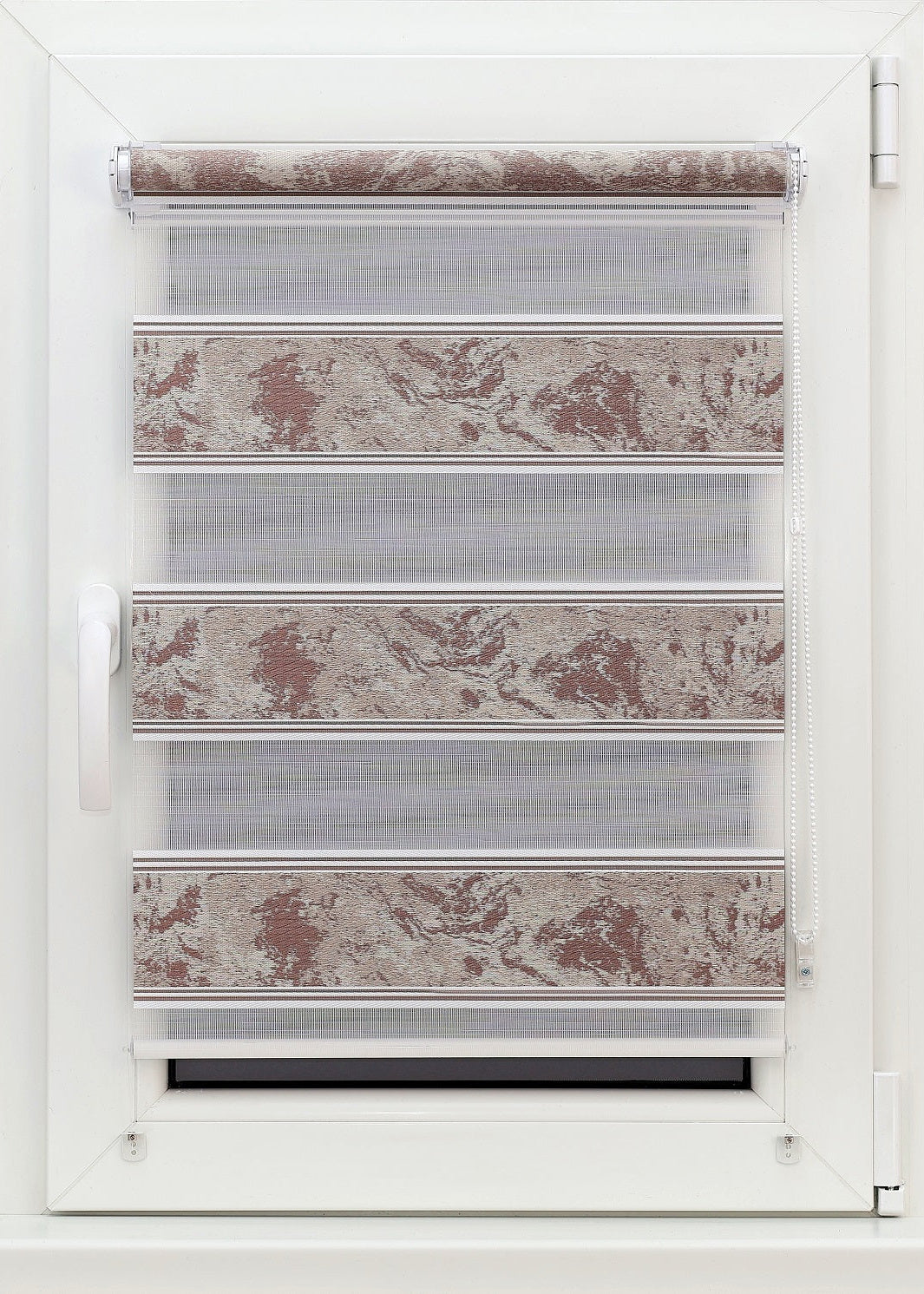 Diena-nakts mini rullo STONE - bēšs‑brūns tonis open