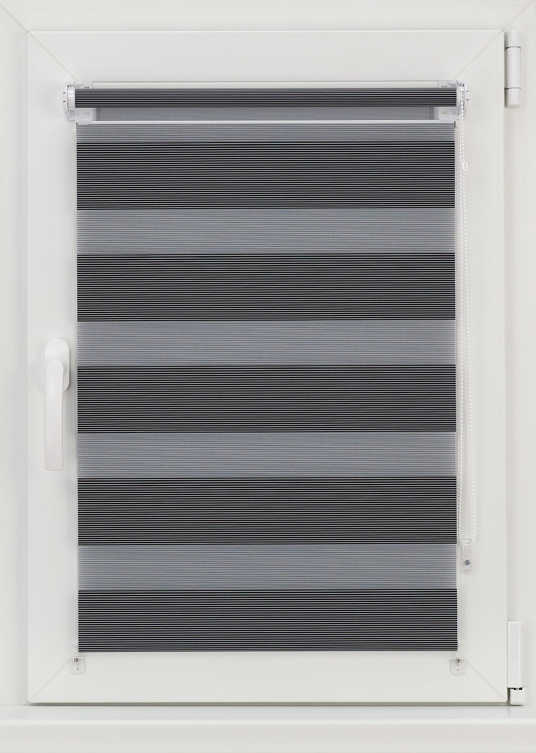 Diena-nakts mini rullo STRIPE - melns tonis