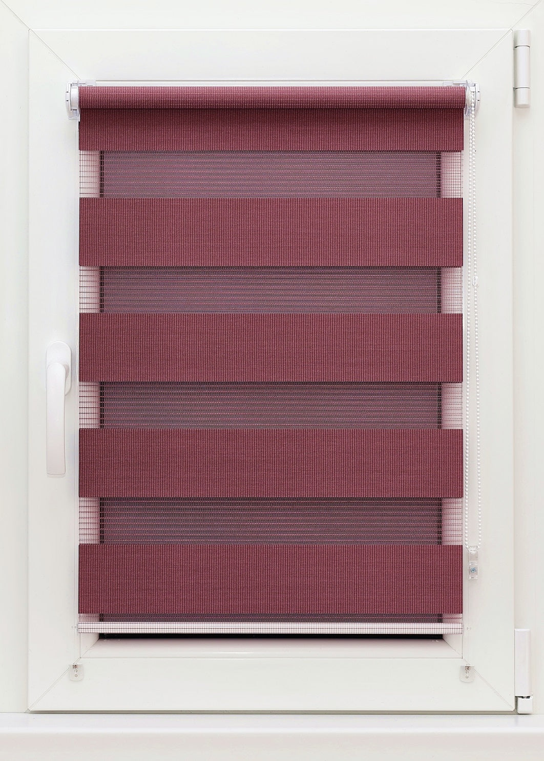 Diena-nakts mini rullo SOFT - bordo tonis open
