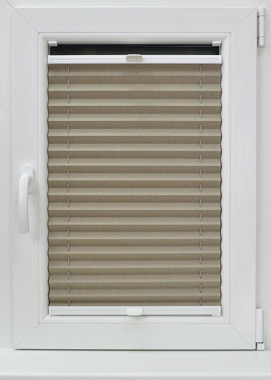 plisētās žalūzijas SEVILA pelēkbēšs tonis open 1