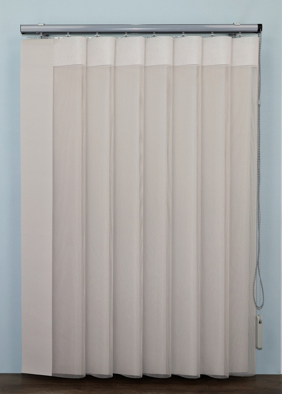 DREAM vertikāla sistēma ar pelēku furnitūru pelēk-bēša krāsa close