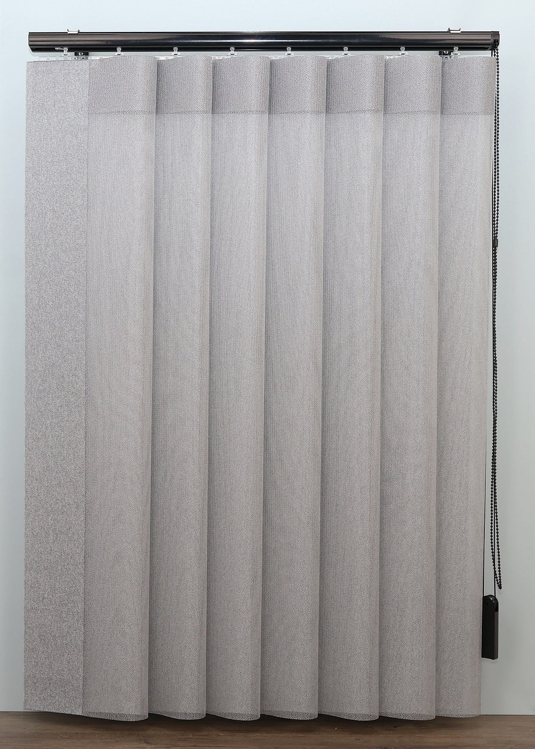 DREAM vertikāla sistēma ar melnu furnitūru pelēka melanža krāsa close