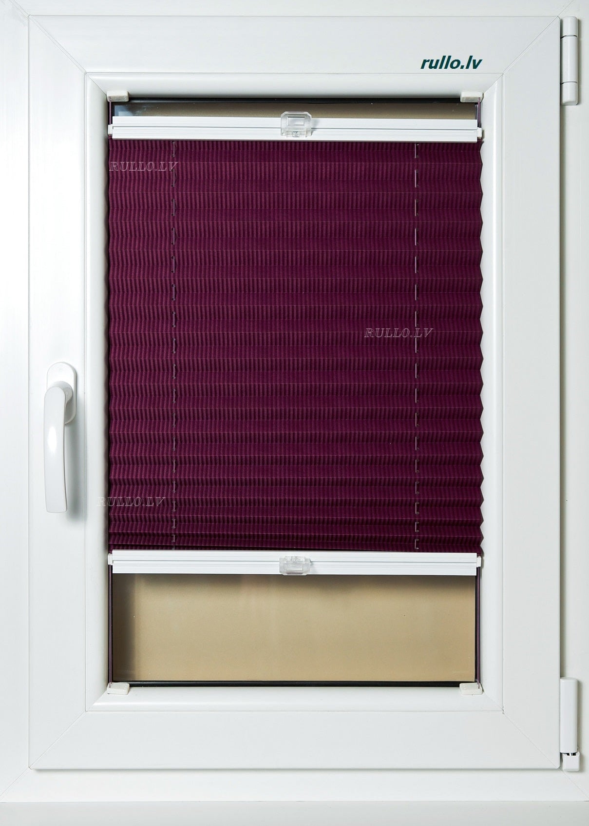 plisētās žalūzijas AVANGARDA bordo-violēts tonis open