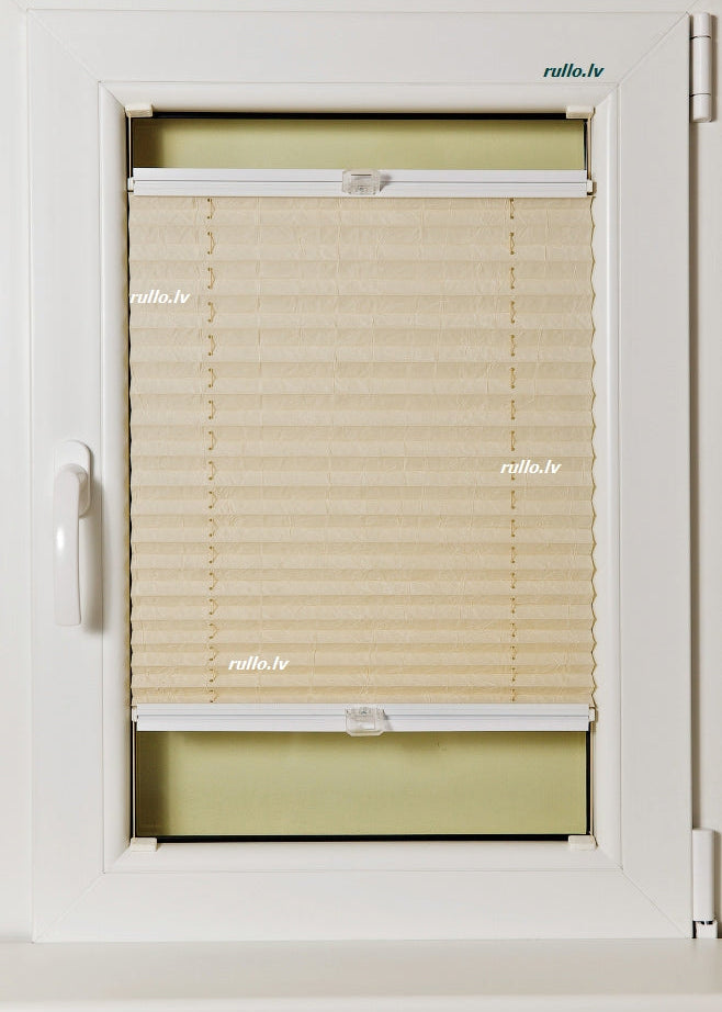 plisētās žalūzijas TREND PEARL krēmā tonis open