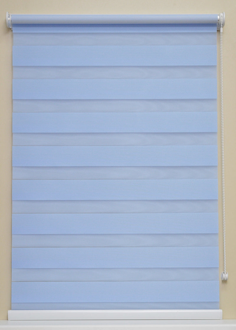 Diena–nakts žalūzijas STRIPE — zils tonis close