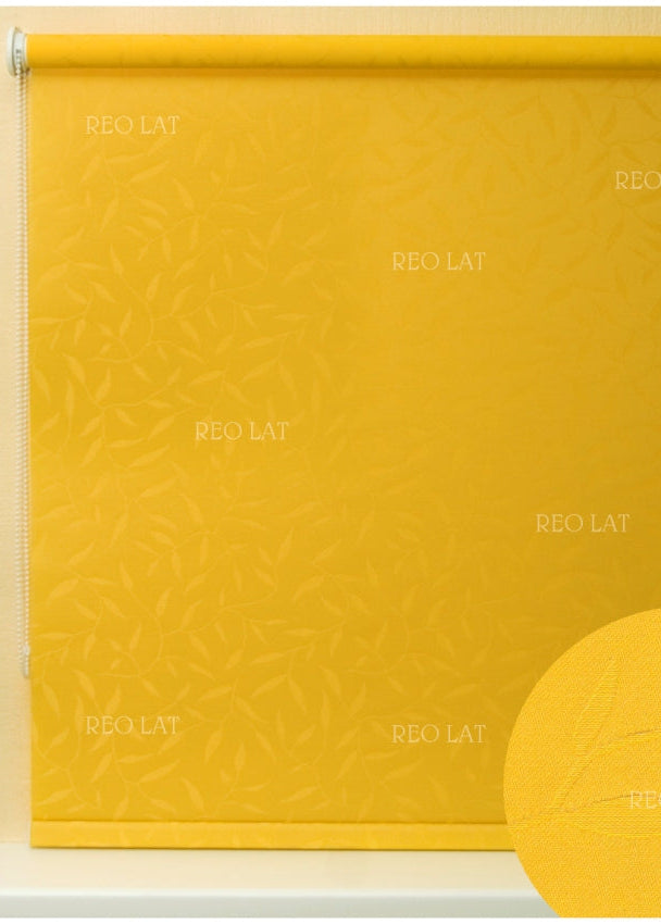 Rullo žalūzijas LEAF — dzeltens tonis