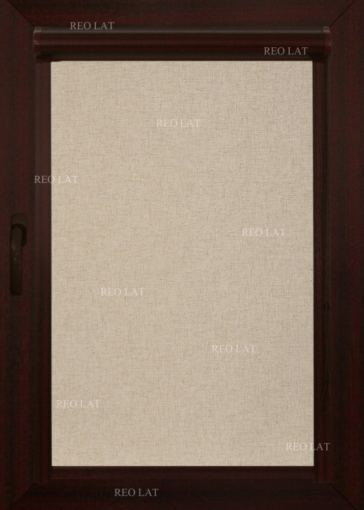 Kasešu žalūzijas koka imitācija mahagon LIN - linu tonis