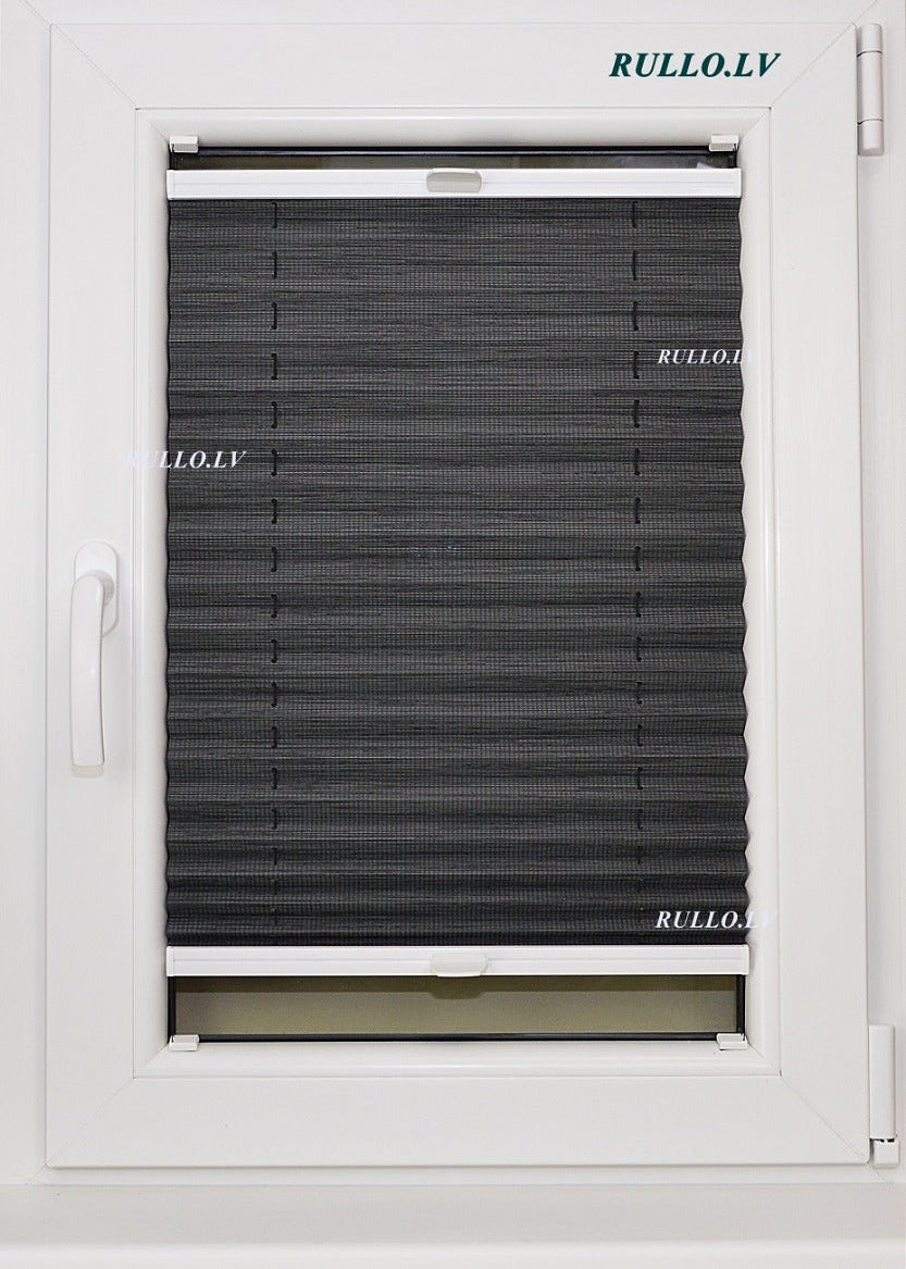 plisētās žalūzijas JUNO antracīta tonis open