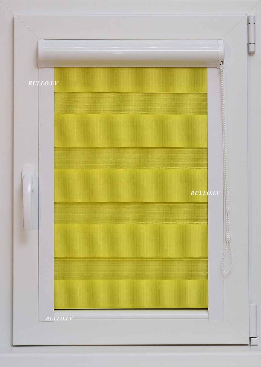 Diena-nakts kasešu žalūzijas SOFT dekoratīvās 5 krāsu varianti