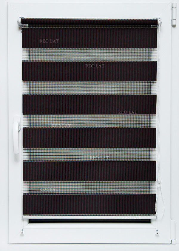 Diena–nakts mini rullo SOFT — brūns tonis open