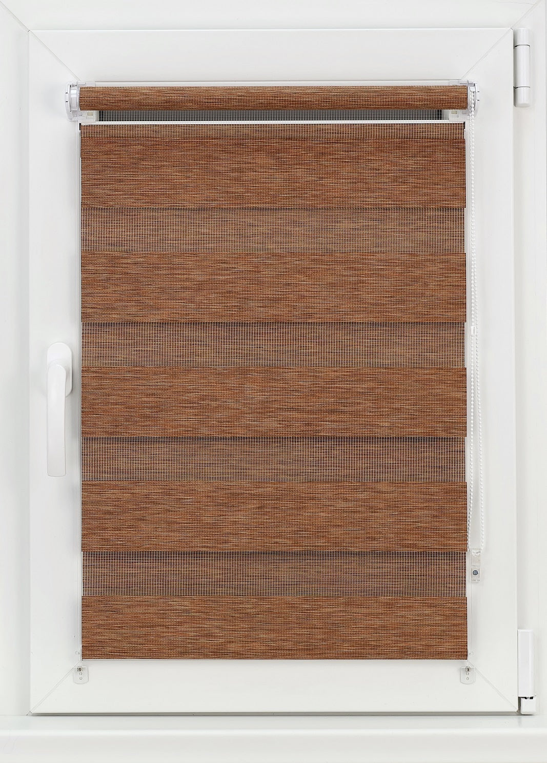 Diena-nakts mini rullo LUXURI - rūda koka tonis