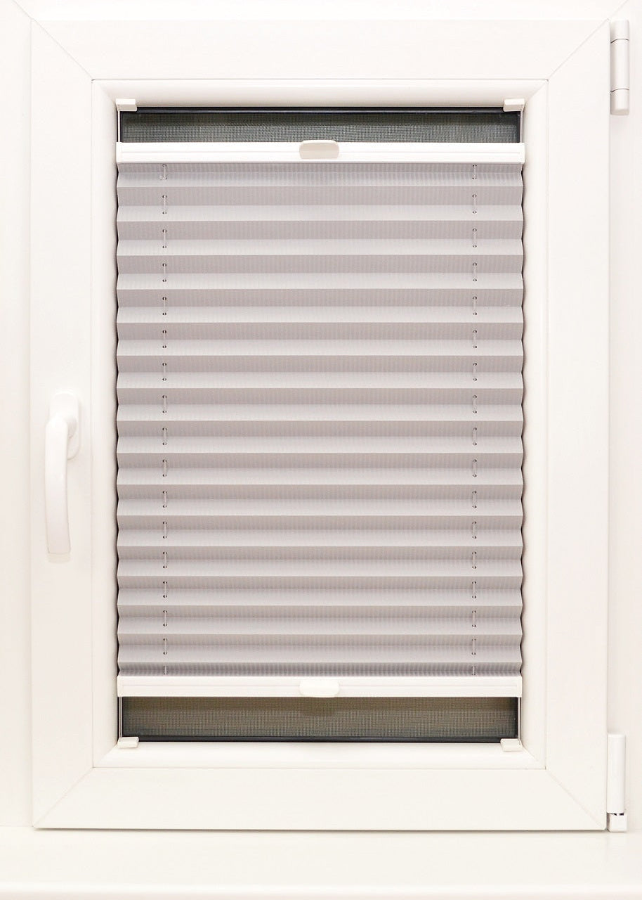 plisētās žalūzijas AVANGARDA pelēks tonis open