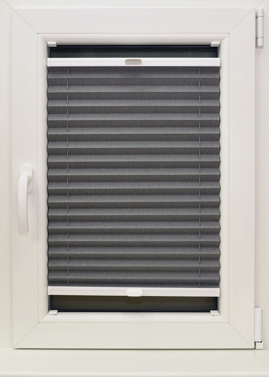 plisētās žalūzijas SEVILA pelēks tonis open