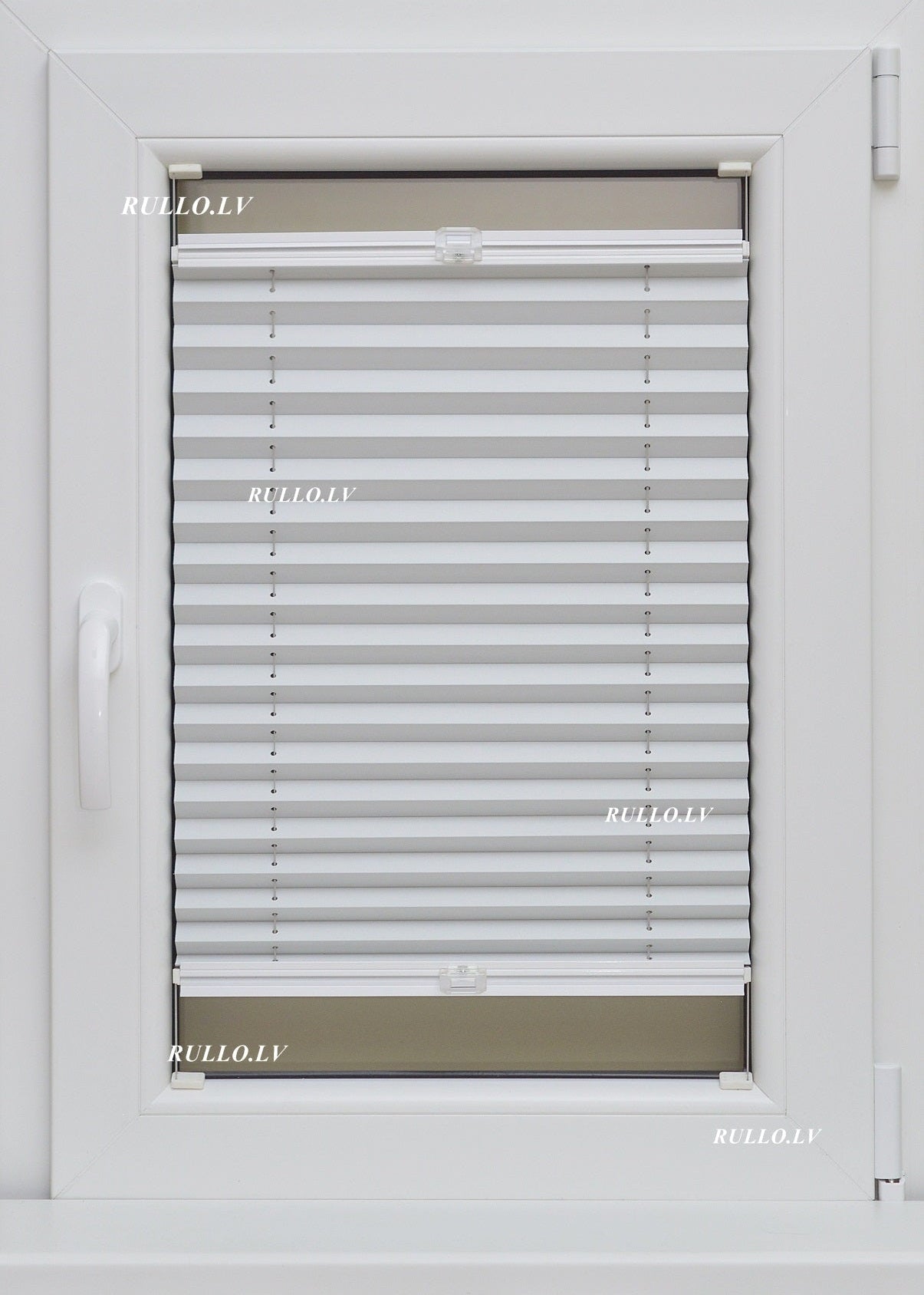 plisētās žalūzijas STOKHOLM gaiši pelēks tonis