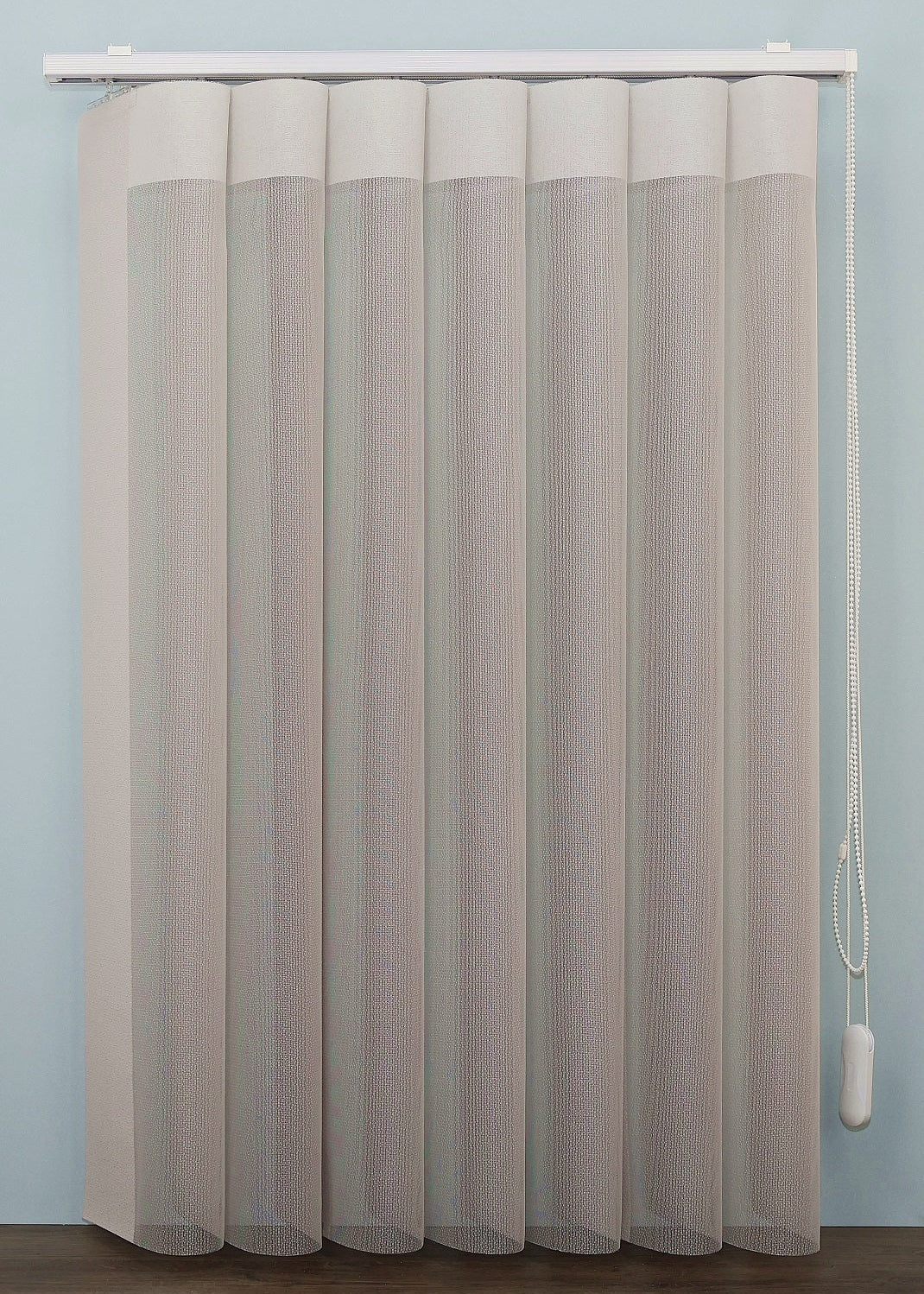 DREAM vertikāla sistēma ar baltu furnitūru pelēk-bēša krāsa open