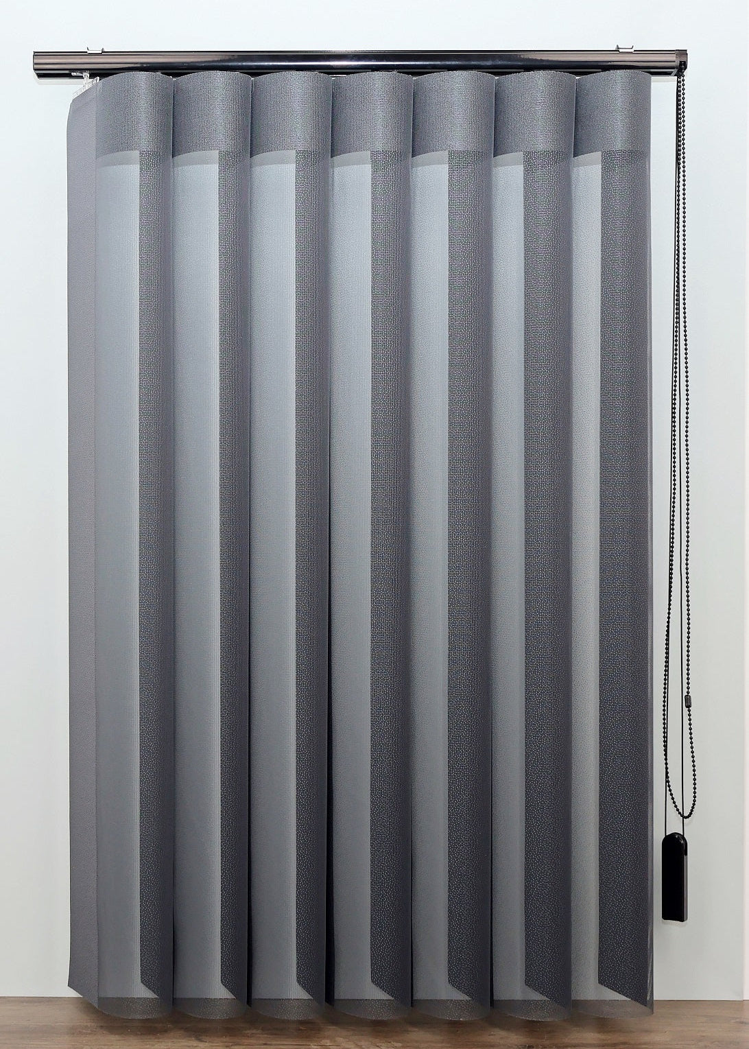 DREAM vertikāla sistēma ar melnu furnitūru antracīta krāsa open