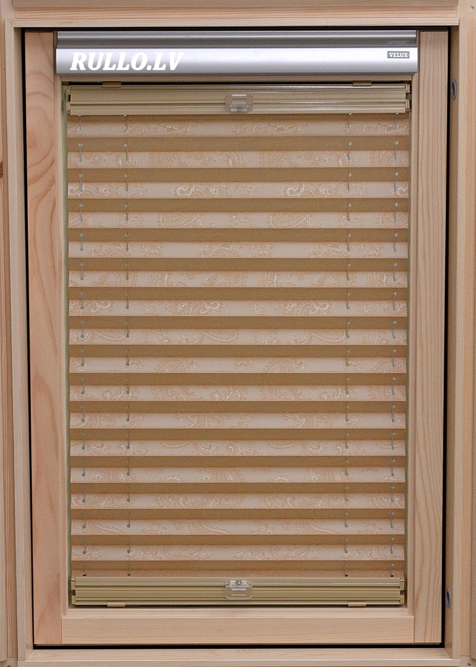 plisētas žalūzijas jumta logiem JAIPUR bēšs tonis