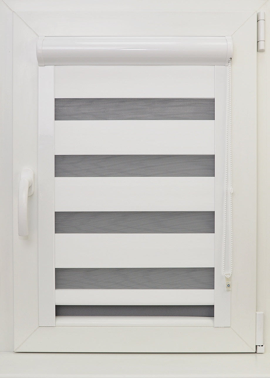 Diena–nakts kasešu žalūzijas DN BO29 — balts tonis open