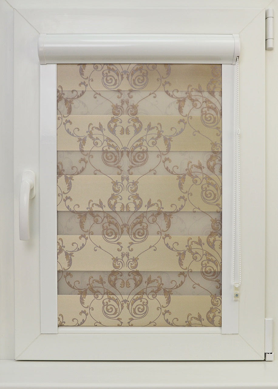 Diena–nakts kasešu žalūzijas PRINT - bēšs print