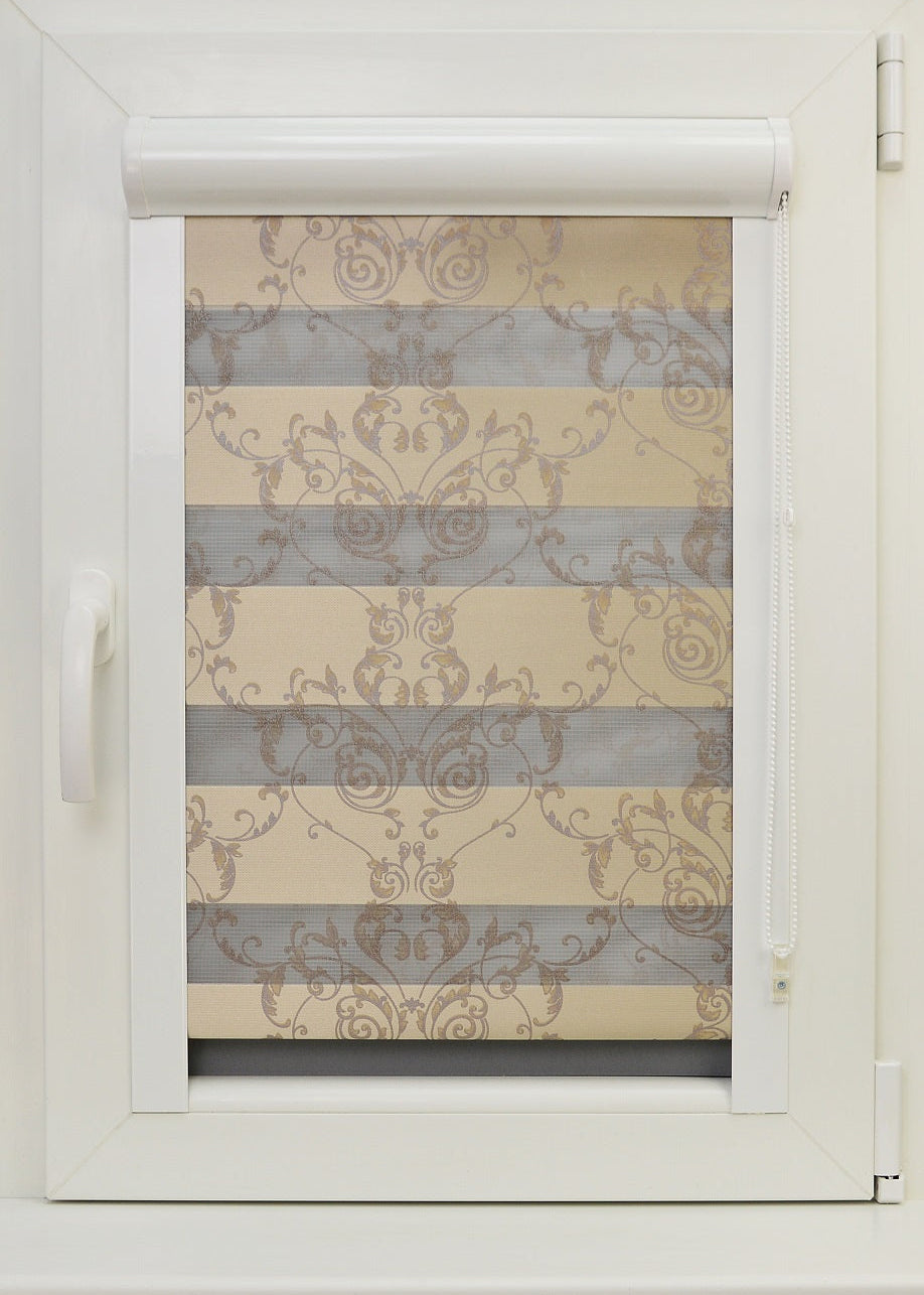 Diena–nakts kasešu žalūzijas PRINT - bēšs print open