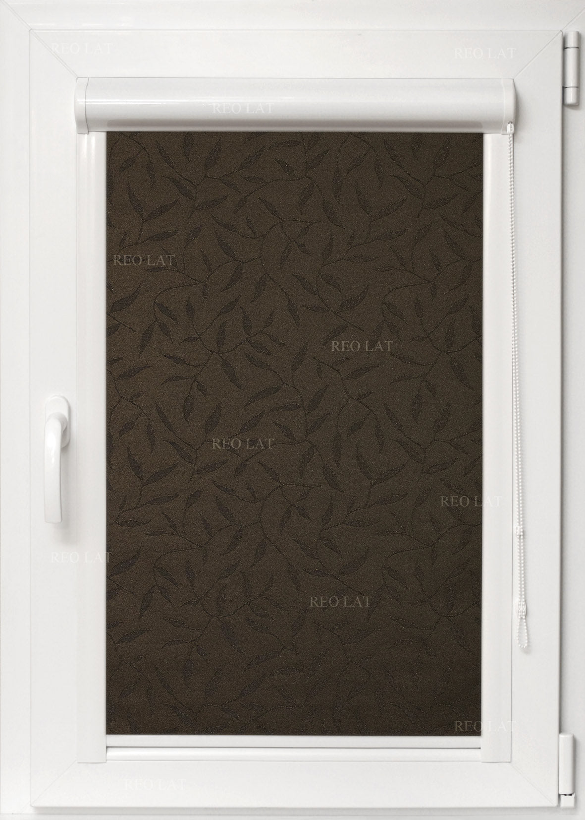 Kasešu žalūzijas LEAF — brūns tonis