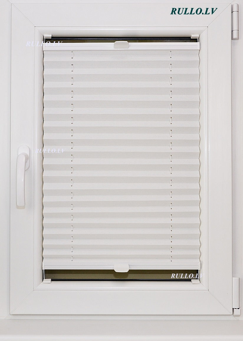plisētās žalūzijas JUNO balts tonis open
