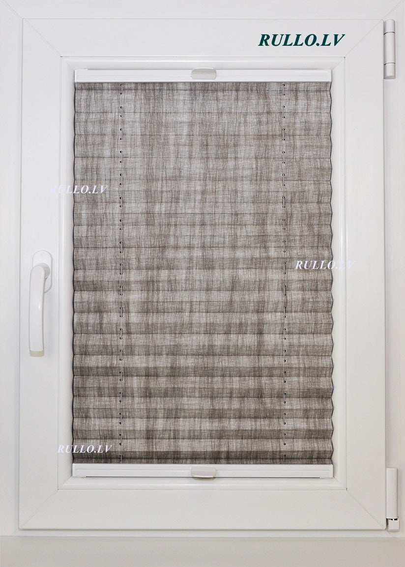 plisētās žalūzijas NIGHT blackout pelēks tonis
