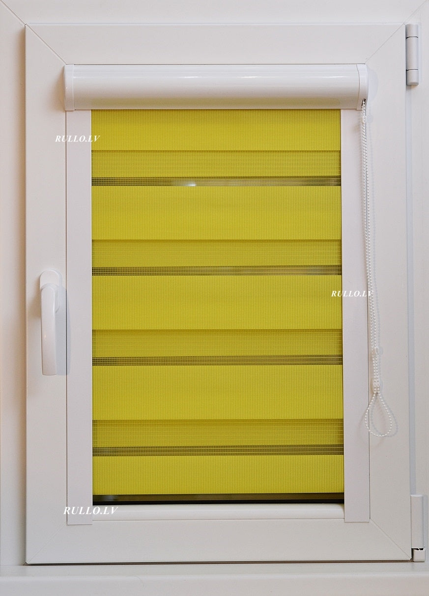 Diena-nakts kasešu žalūzijas SOFT dekoratīvās 5 krāsu varianti