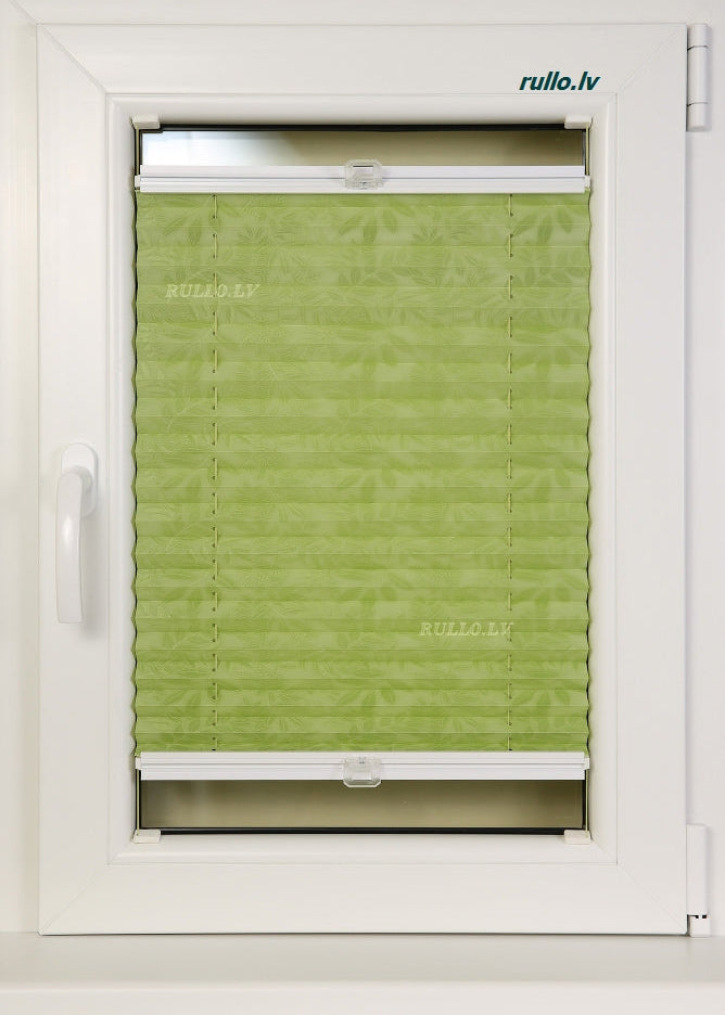 plisētās žalūzijas SAMOA zaļš tonis open