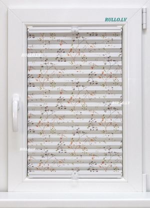 Plisētas žalūzijas Flowers Kods FW-923 Aptumšojums 55%