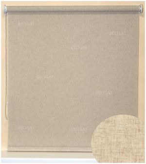 Rullo žalūzijas LINO Beige Коds LIN011R Aptumšojums 68%